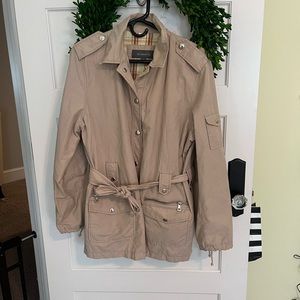 Khaki liz clairborne jacket